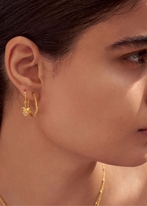 Hestia earring Forgyldt Maanesten 